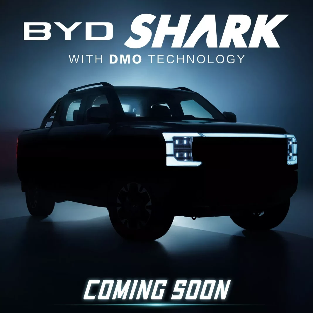 2024 BYD Shark. Pick-Up. Teaser. Imagen portada.