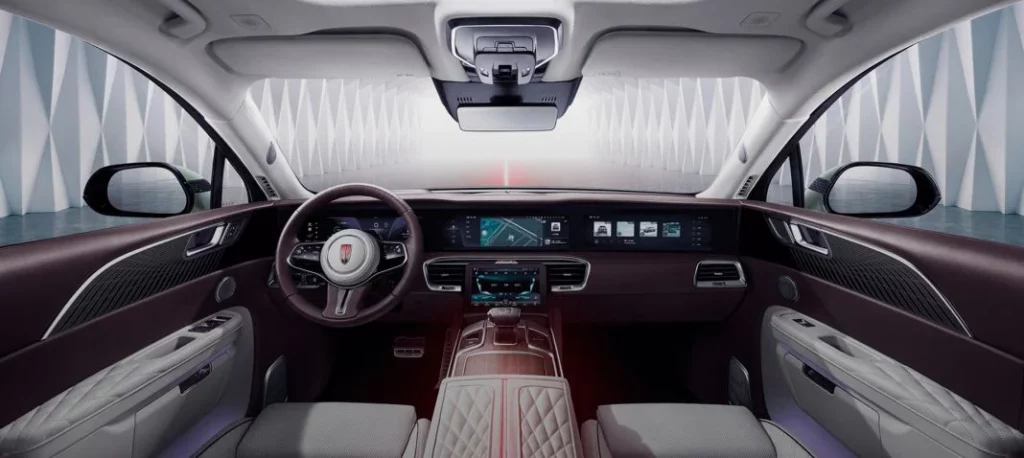 Hongqi E-HS9: El Rolls-Royce Cullinan chino se prepara para invadir Alemania 2 Motor16 2024 Hongqi E-HS9. Imagen interior.