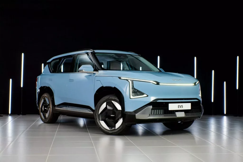 2024 Kia EV5. Imagen delantera.