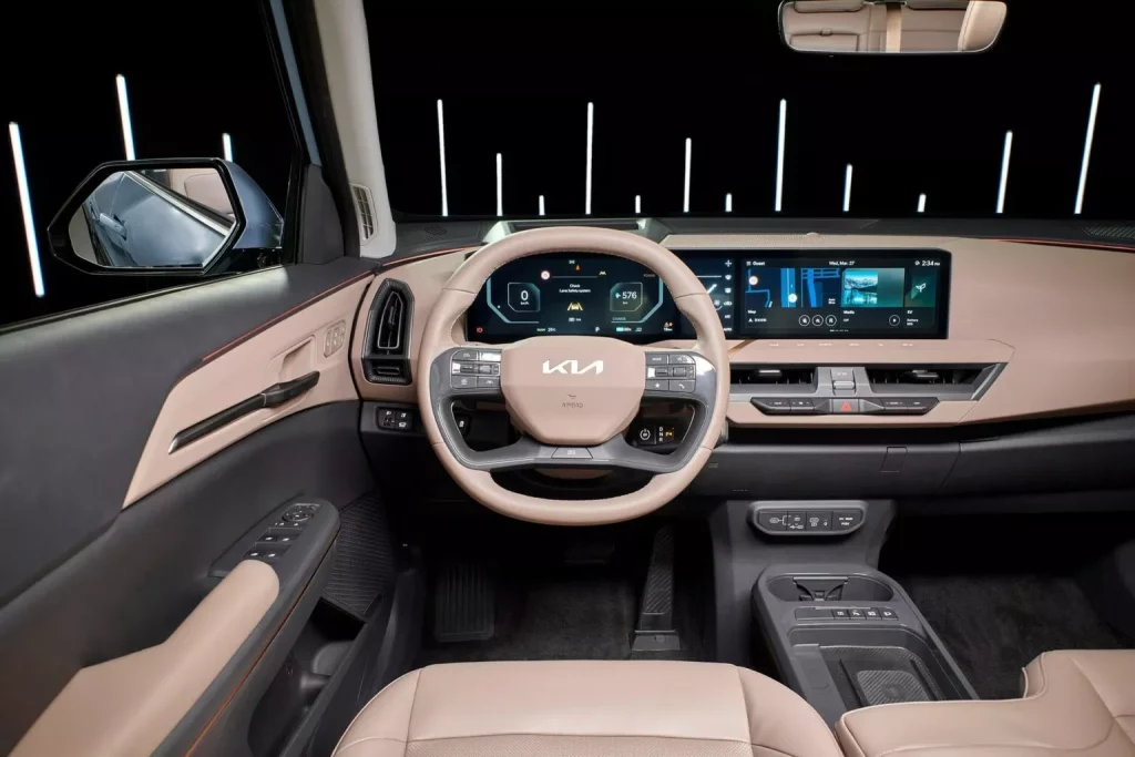 2024 Kia EV5. Imagen interior.