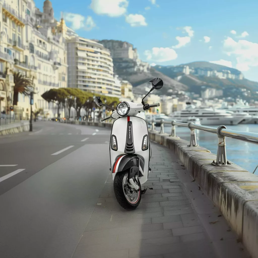Mansory pierde el norte con su última criatura: Tiene dos ruedas, es eléctrica y da 5,4 CV 5 Motor16 2024 Mansory Vespa Elettrica Monaco 2 Motor16