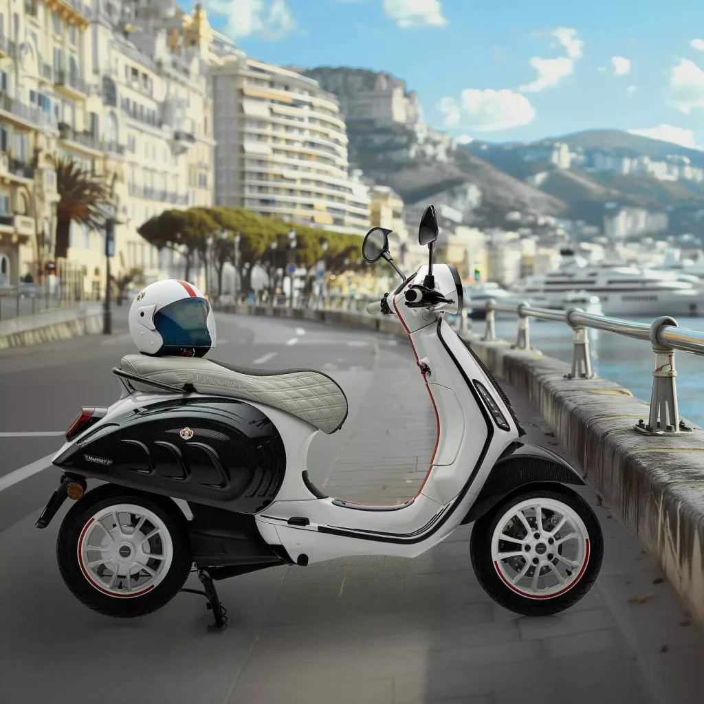 Mansory pierde el norte con su última criatura: Tiene dos ruedas, es eléctrica y da 5,4 CV 6 Motor16 2024 Mansory Vespa Elettrica Monaco 3 Motor16