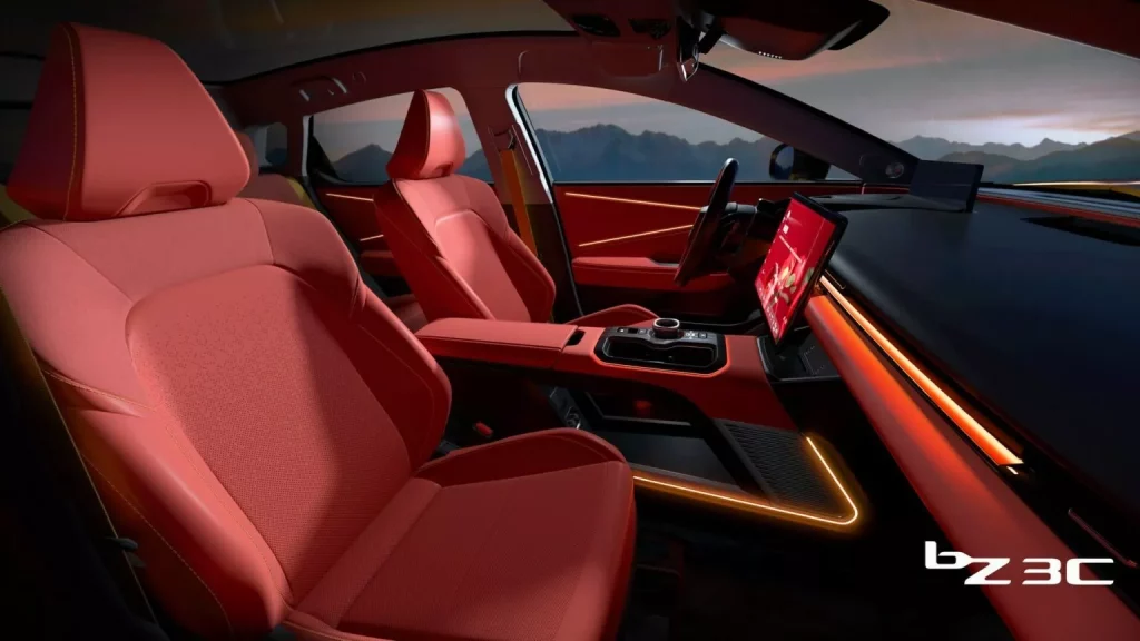 2024 Toyota bZ3C. Imagen interior.