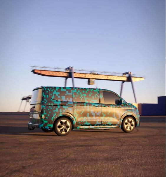 El nuevo Volkswagen Transporter promete ser la mejor herramienta de trabajo 8 Motor16 2024 Volkswagen Transporter Teaser 4 Motor16
