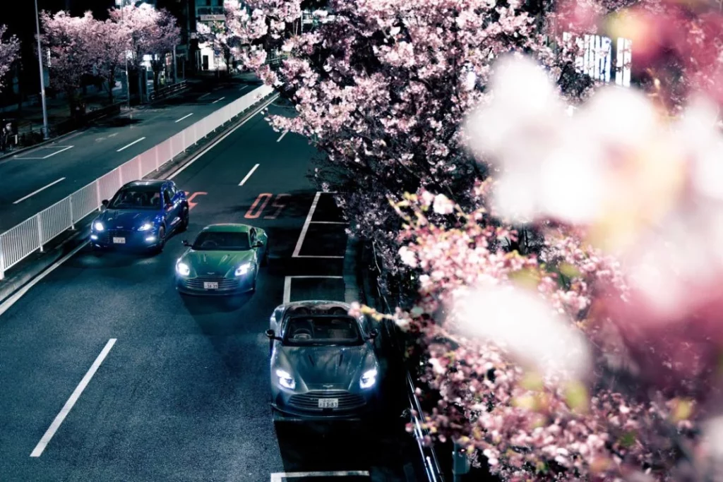Aston Martin models with Japanese Cherry Blossoms Motor16