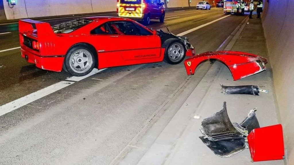 Esto es lo que pasa cuando le dejas un Ferrari F40 de 3 millones a un joven ‘piloto’ de 24 años 1 Motor16 ¿Cómo sucedió el accidente con el Ferrari?
