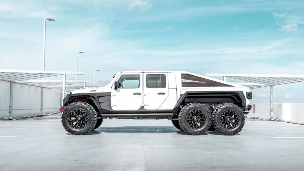 El Jeep Gladiator 6×6 Apocalypse Hellfire esconde el auténtico corazón de Satanás bajo el capó 75 Motor16 Jeep Gladiator 6x6 Apocalypse hellfire 24 Motor16