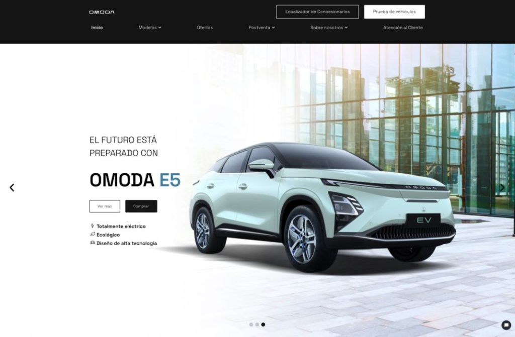 La marca china Omoda ya tiene web en España 2 Motor16 web Omoda2 Motor16
