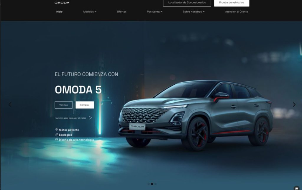 La marca china Omoda ya tiene web en España 1 Motor16 web Omoda4 Motor16