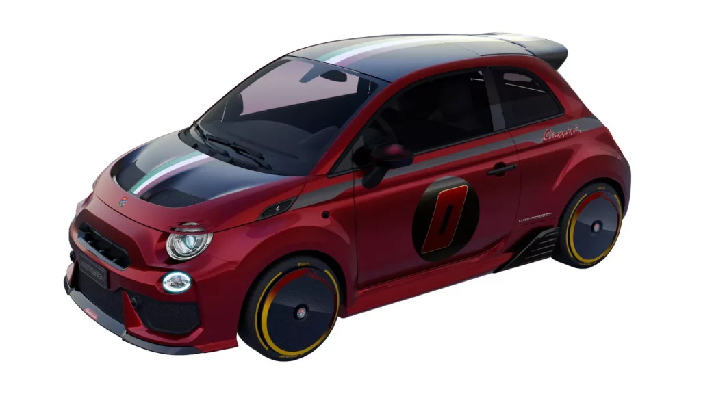 El Abarth 500 se pone hasta arriba de anabolizantes 3 Motor16 2024 Giannini Spettacolo. Abarth 500. Imagen estudio.