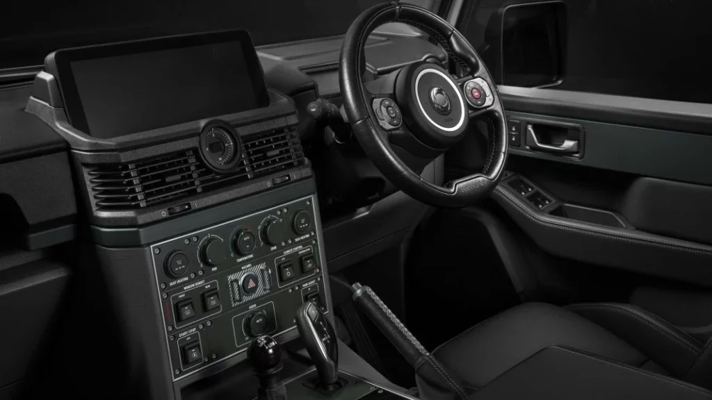La primera edición limitada del Ineos Grenadier se la dedican a Belstaff 1 Motor16 2024 Ineos Grenadier 1924 Belstaff. Imagen interior.