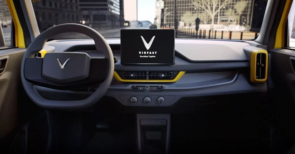 VinFast VF3: Un utilitario eléctrico que quiere revolucionar el mercado 3 Motor16 2024 VinFast VF3. Imagen salpicadero.