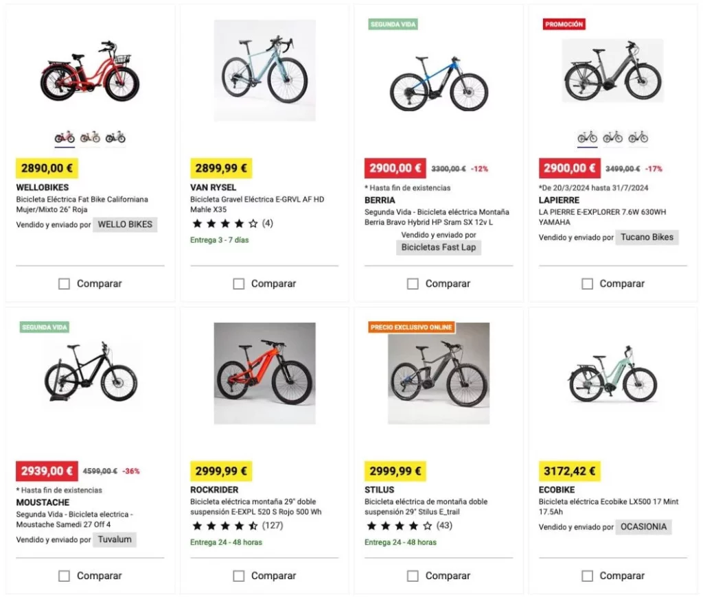 Bicicletas electricas Decathlon Motor16