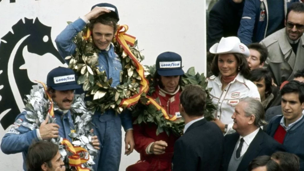 La imagen de cuando el GP de España se corría en el Jarama y Niki Lauda ganaba con Ferrari 2 Motor16 El inicio de vínculo especial entre España y Niki Lauda