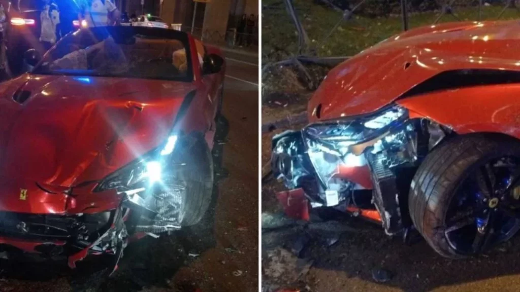 La esposa de un jugador del Alcorcón destroza su Ferrari ¡Con mucho alcohol en sangre! 2 Motor16 ¿Cómo quedó el Ferrari tras el accidente?