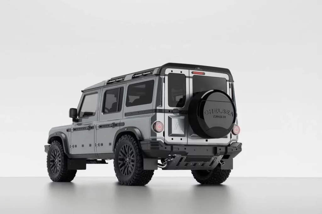 El Ineos Grenadier ya tiene sus toques firmados por Chelsea Truck 2 Motor16 2024 Ineos Grenadier. Chelsea Truck. Imagen trasera.