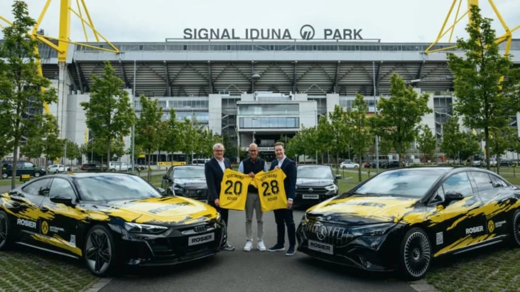El extraño negocio del Borussia Dortmund: entrega más de 200 coches diferentes a sus jugadores y empleados 1 Motor16 Una colaboración enorme entre Borussia Dortmund y Rosier.