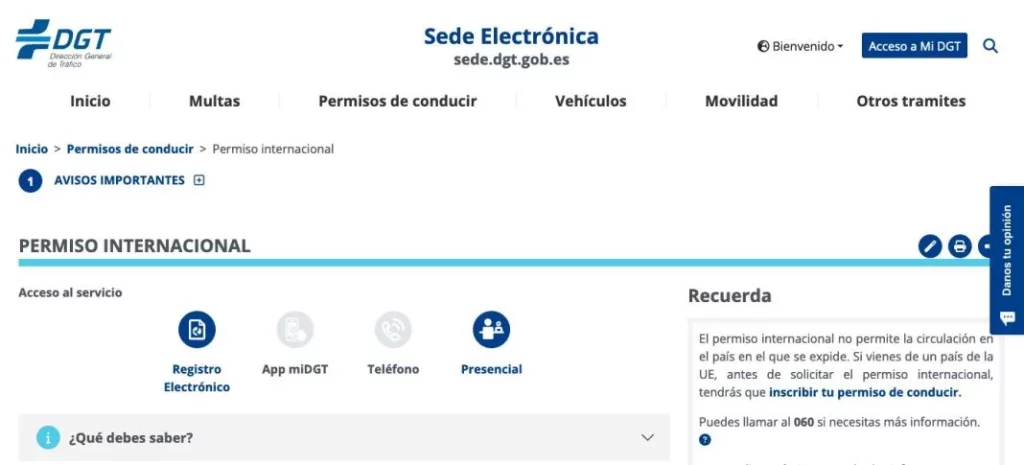 Carnet conducir internacional Motor16