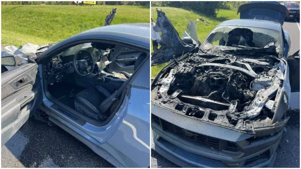 El nuevo Mustang que se incendia si metes mal un cambio mientras conduces 1 Motor16 ¿Cómo fue que el Mustang se prendió fuego?