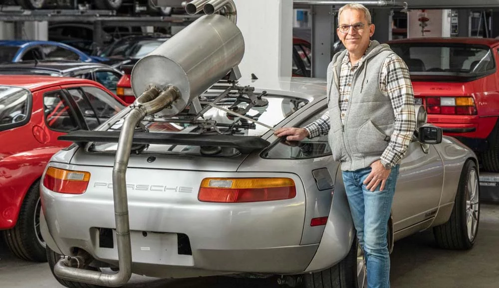 Este particular Porsche 928 tenía su explicación. ¿Para qué se creó? 16 Motor16 b 928 Testwagen GvS 115 Motor16
