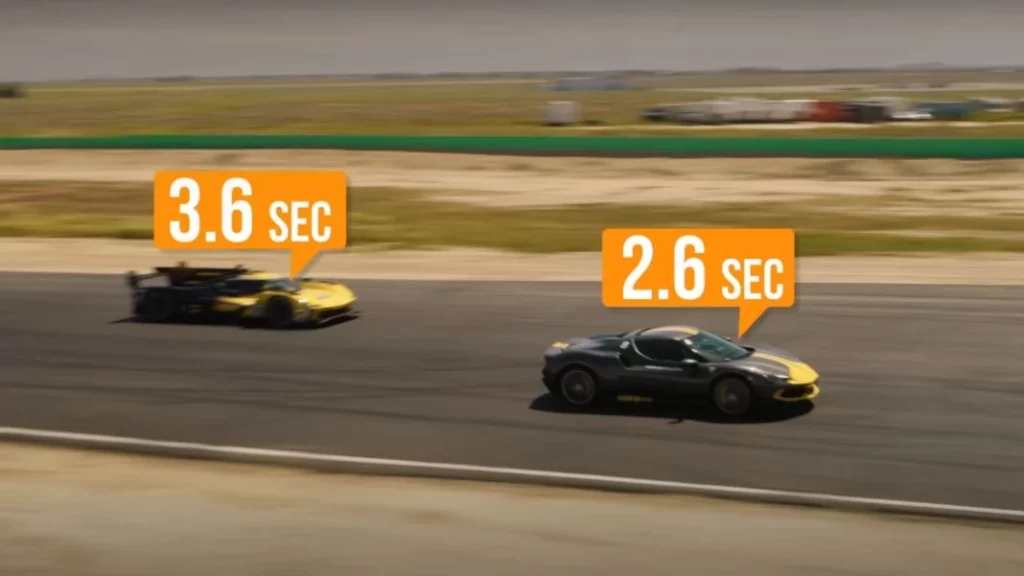 El vídeo que te demuestra que los coches de Le Mans no son tan rápidos como uno con matrícula 2 Motor16 Reflexiones sobre la competencia ente el coche del Le Mans y el Ferrari
