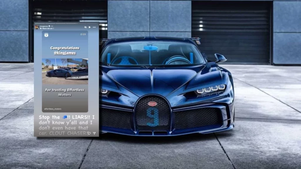 El concesionario que se marcó un farol con LeBron James y su falso Bugatti Chiron 1 Motor16 ¿Cómo reaccionó LeBron James ante esto?