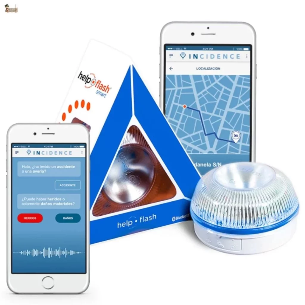 Incidence APP, la nueva aplicación para avisar rápidamente a la aseguradora y servicios de emergencia 2 Motor16 luz v16 homologada dgt conexion con aseguradora por incidence appautonoma baliza linterna automatica imantada led 584525 Motor16