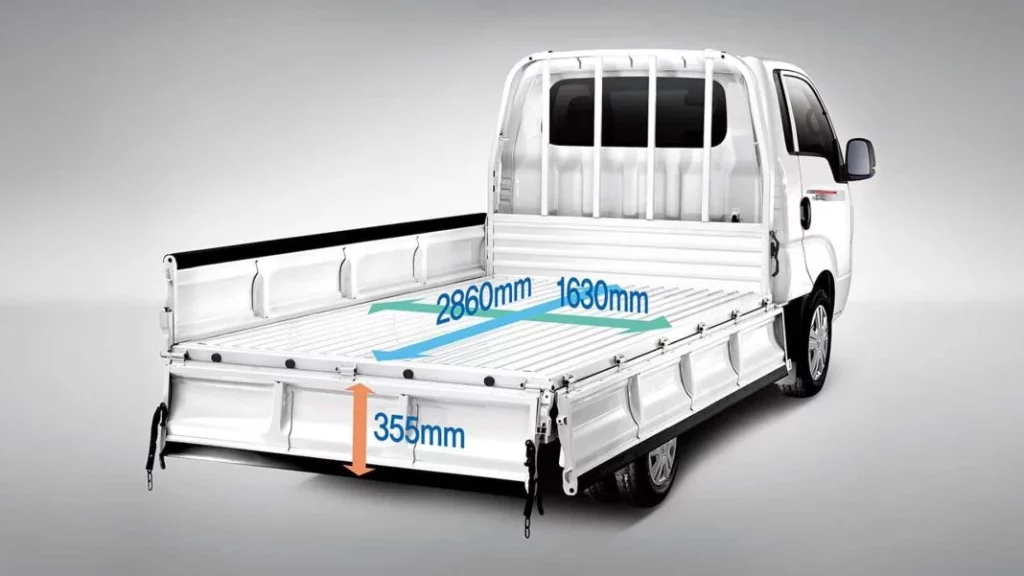 2024 Kia Bongo. Imagen dimensiones.