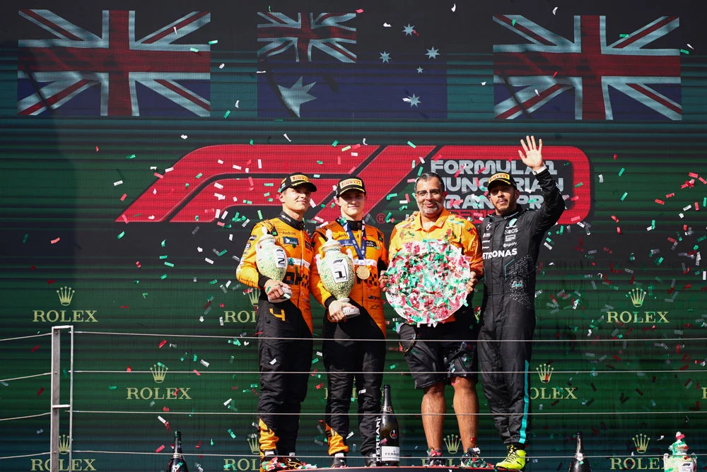 GP de Hungría: el día que Oscar Piastri y Max Verstappen se pusieron de los nervios 15 Motor16 EuropaPress 6101663 21 july 2024 hungary mogyorod australian formula one driver oscar piastri Motor16