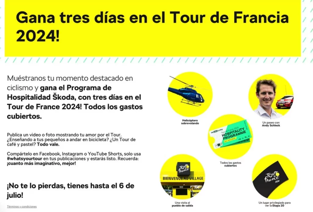 Sorteo tour de francia Skoda Motor16