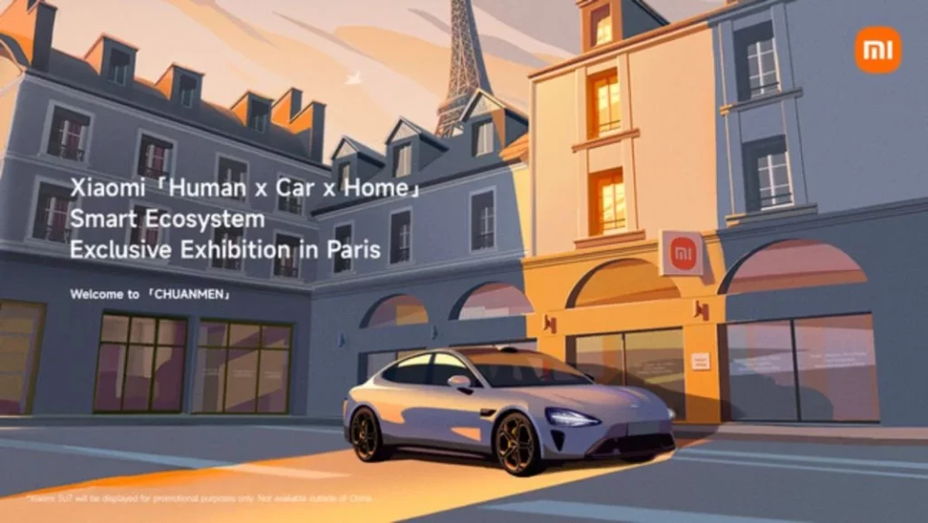 El Xiaomi SU7 se estrena en Europa compartiendo protagonismo con un evento mundial 1 Motor16 París como puerta de entrada a Europa para Xiaomi