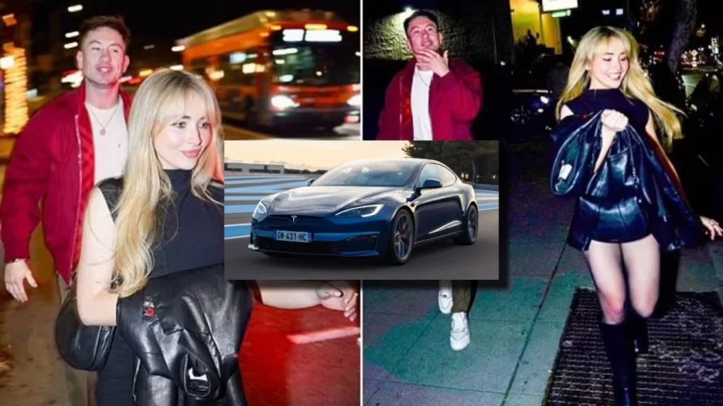 Un Tesla convertido en el nido de amor de la pareja más cool de Hollywood 2 Motor16 ¿Qué característica tiene el Tesla Model S que disfrutan Barry Keoghan y Sabrina Carpenter?