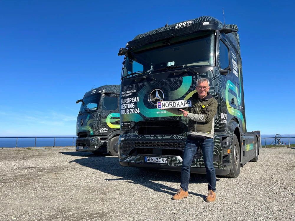 El largo viaje de Cabo Norte a Tarifa en el supercamión eléctrico de Mercedes 15 Motor16 VIAJE MERCEDES EACTROS 11 Motor16