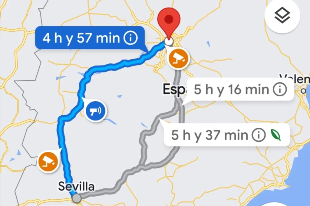 Google Maps estrena la función más valiosa en Apple CarPlay, mientras que en Android Auto tiene que esperar 28 Motor16 configuracion google maps radares 3073272 Motor16