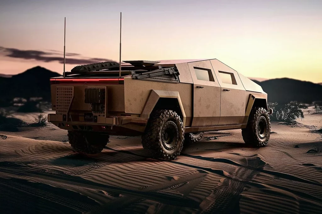 El Tesla Cybertruck se prepara para la guerra: Literal 8 Motor16 2024 Archimedes Sting Tesla Cybertruck 5 Motor16
