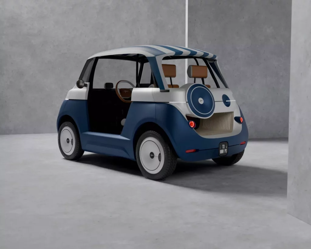 El Fiat Topolino más exclusivo cuesta lo que un Ford Mustang Convertible 1 Motor16 2024 Fiat Topolino Carrozzeria Garavini. Imagen trasera.