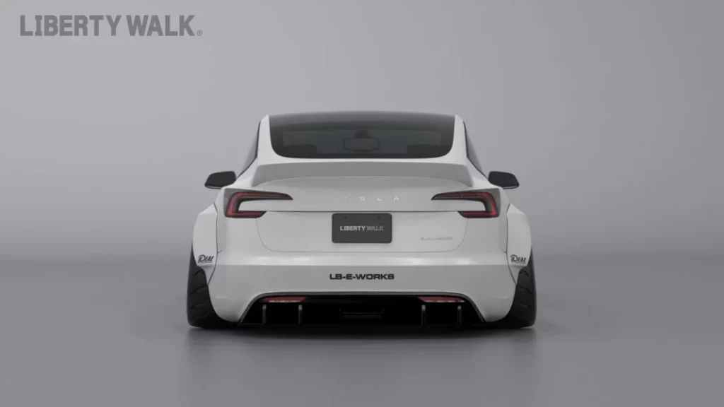 Así es el Tesla Model 3 imaginado por Liberty Walk 10 Motor16 2024 Liberty Walk Tesla Model 3 2 Motor16