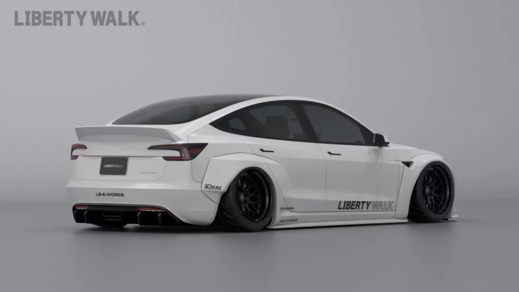 Así es el Tesla Model 3 imaginado por Liberty Walk 8 Motor16 2024 Liberty Walk Tesla Model 3 7 Motor16