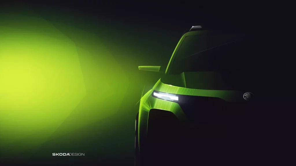 Skoda Kylaq: El diminuto SUV urbano que prepara la firma checa 3 Motor16 2024 Skoda Kylaq Teaser 1 Motor16