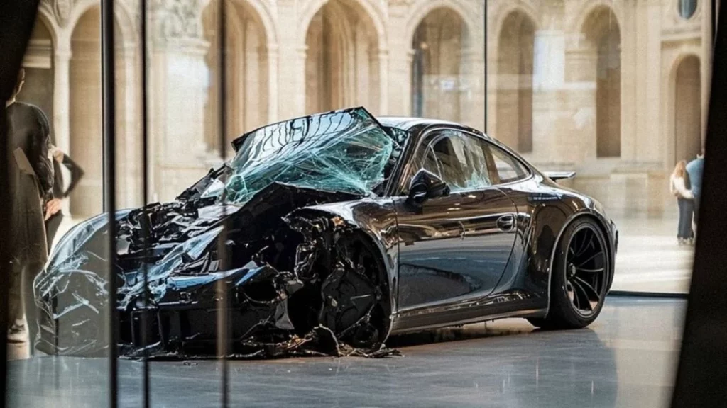 ‘Drive safe’: La exposición de destrozados Porsche que llega al museo Louvre de París 1 Motor16 ¿Por qué la exposición "Drive Safe" utiliza Porsche?