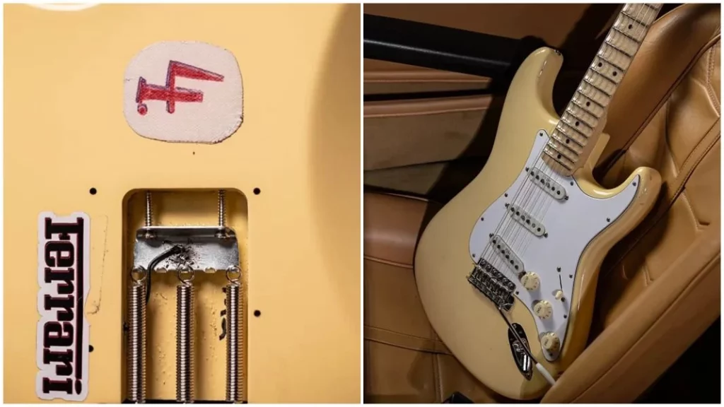 Qué tendrá de especial esta Fender Stratocaster, que si te la compras te regalan un Ferrari 1 Motor16 Los detalles de la guitarra y el Ferrari que se venden en el 2x1
