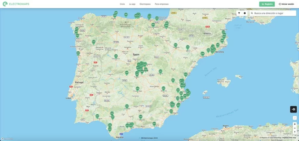 Cómo conseguir descuento para llenar la batería de tu coche este mes 2 Motor16 Mapa con las estaciones de carga de Powerdot en España en las que beneficiarse del descuento.
