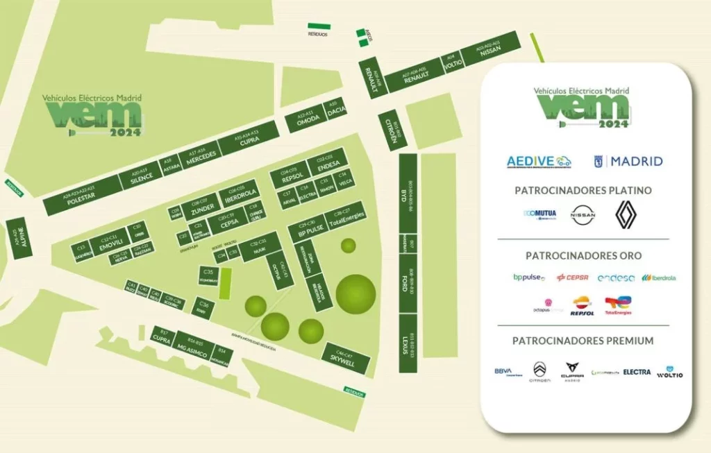 VEM 2024, la feria del Vehículo Eléctrico de Madrid, celebra su novena edición este próximo fin de semana 2 Motor16 Plano VEM2024 Motor16