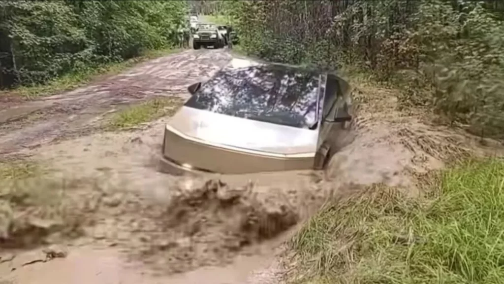 Cuando quieres hacer off-road con tu Tesla Cybertruck pensando que conduces un Jeep Gladiator 1 Motor16 La batalla del Tesla Cybertruck contra otros vehículos todoterreno