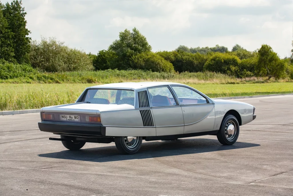 NSU Ro 80 2 Porte +2: Lo más loco de Pininfarina en los años ‘70 puede ser tuyo 1 Motor16 1960 NSU Ro 80 Pininfarina. RM Sotheby's. Imagen trasera.
