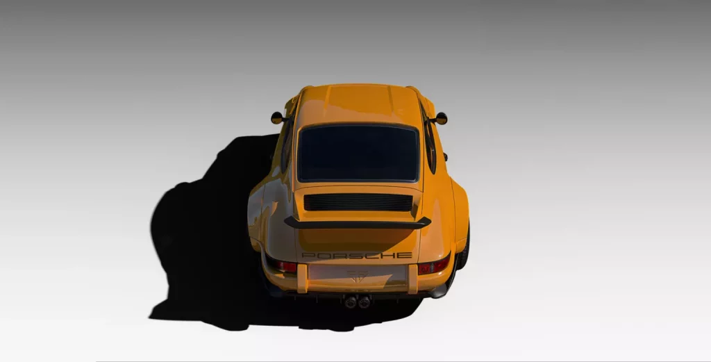 2024 Theon R. Porsche 911 964. Imagen trasera.