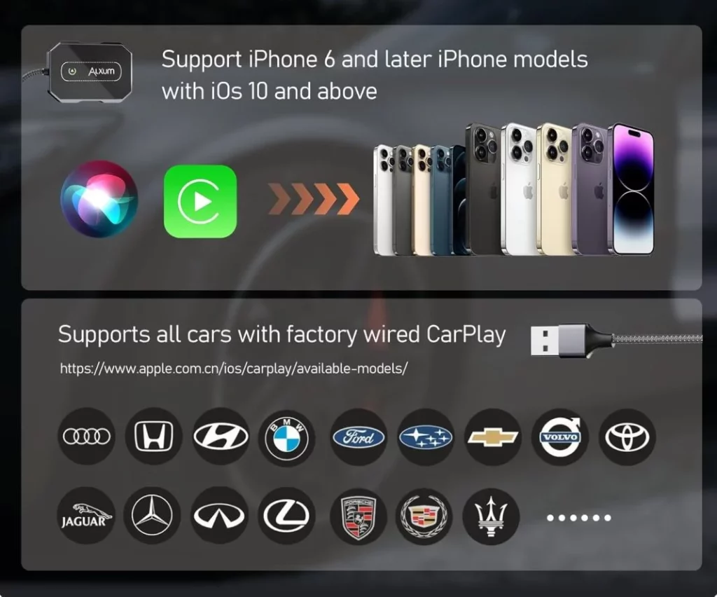 Alxum Apple CarPlay inalambrico 4 Motor16
