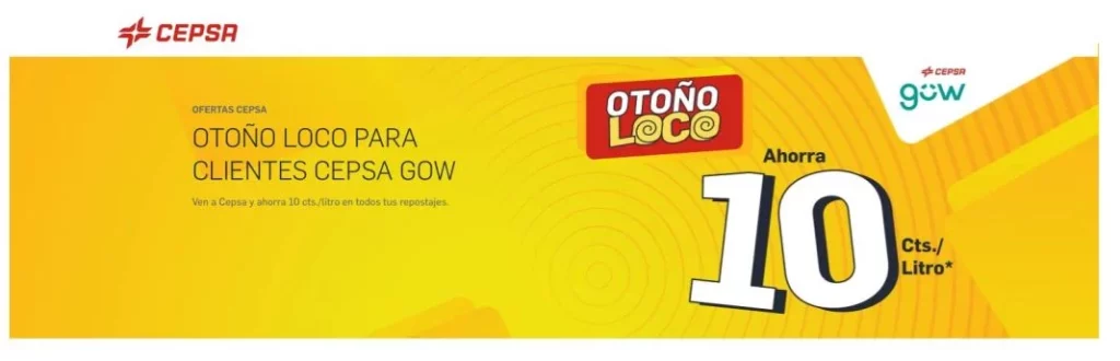 Descuentos en gasolina: cómo conseguir 10 céntimos por litro 3 Motor16 CEPSA GOW OCTUBRE 2024 Motor16