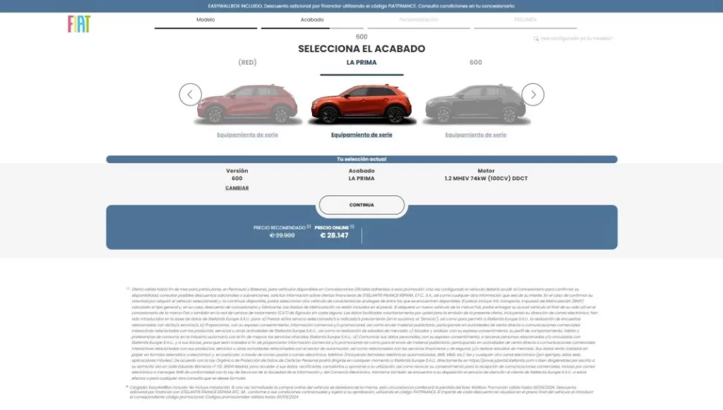 Comprar un Fiat sin moverse del sillón: fácil, rápido y seguro 2 Motor16 Fiat Compra online2 Motor16