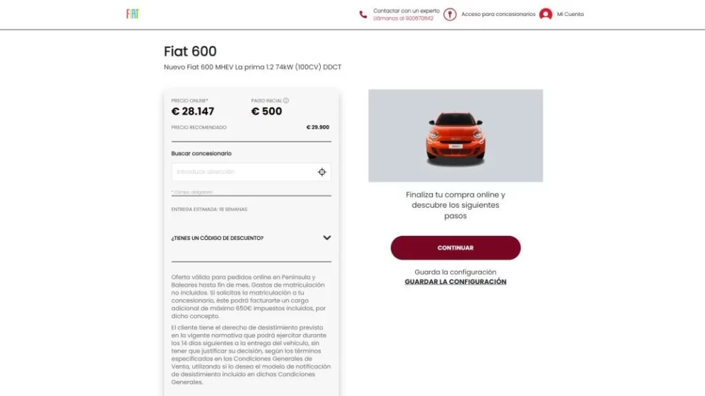 Comprar un Fiat sin moverse del sillón: fácil, rápido y seguro 3 Motor16 Fiat Compra online4 Motor16